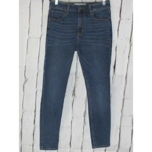Abercrombie & Fitch Women Jeans Size 28/6S Blue Super Skinny High Rise Denim